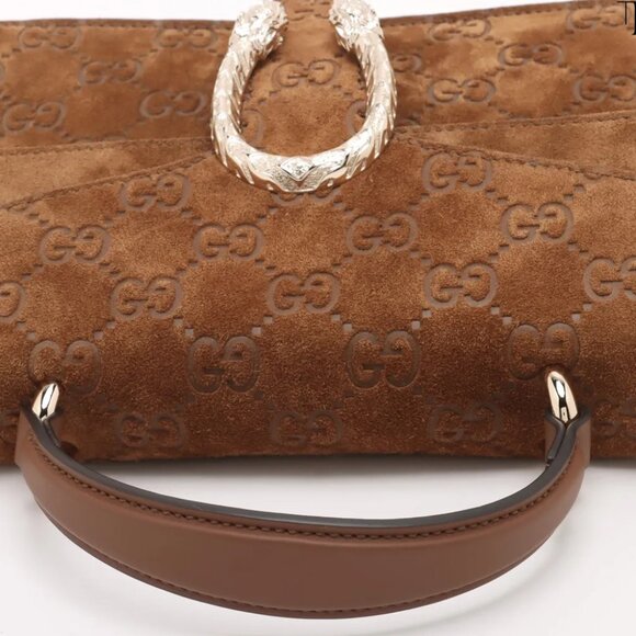 🔥🔥🔥Gucci Dionysus Suede 2 Way Handbag Brown - COA included. - Picture 5 of 11